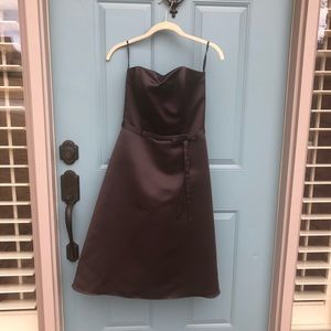Jessica McClintock Chocolate Brown A-Line …